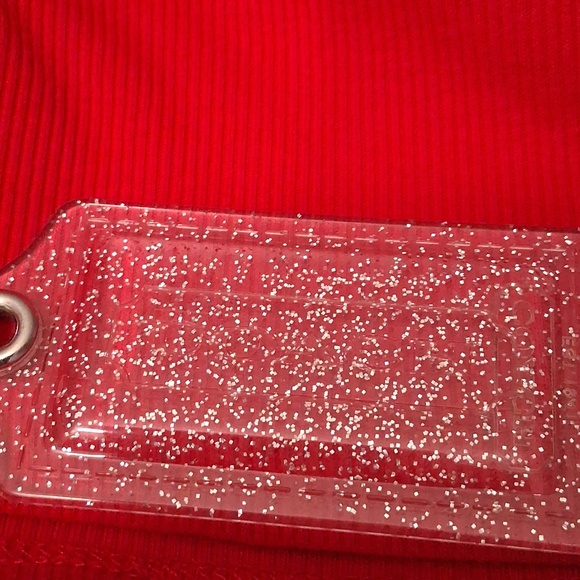 COACH Clear Glitter with Silver Sparkle Hang Tag . Firm Price - Picture 5 of 7